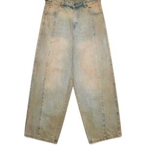 Shinzo Brand Tedzukuri Sand Washed Phat Cut Denim Jeans