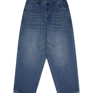 Shinzo Brand Deep Indigo Blue 13.5oz Phat Cut Denim Jeans