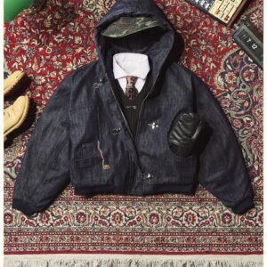 Shinzo Brand Okayama 15oz Raw Japanese Denim Clasp Jacket Set